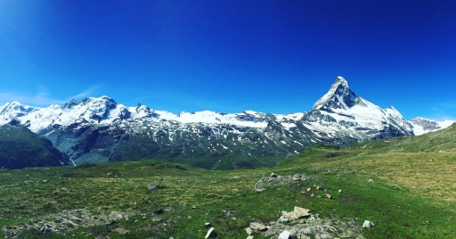Matterhorn view from Höhbalmen in Zermatt