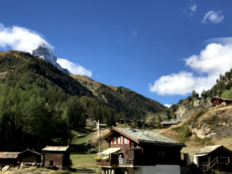 view from Blatten to the Matterhorn